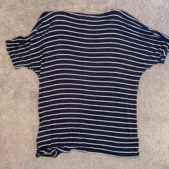 Striped Cold Shoulder Blouse - Picture 4 of 4